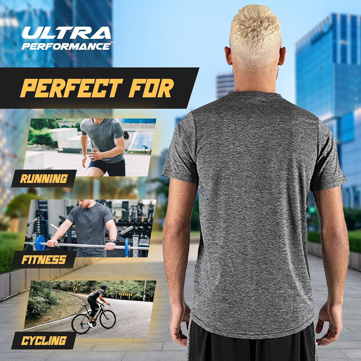 5 Pack Mens Gym Shirts for Men Workout Tshirts Shirts for Men Pack, Men'S Athletic Shirts & Tees, Dri Fit Shirts for Men